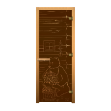 Дверь стекло Бронза Матовая 