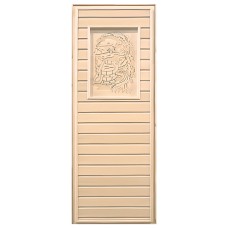 Дверь глухая липа с рисунком (коробка Осина) 1900х700