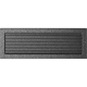 Вентиляционная решетка Черная/Серебро с задвижкой (17*49) 49CSX