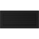 Вентиляционная решетка Черная с задвижкой (17*37) 37CX