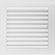 Вентиляционная решетка Белая с задвижкой (22*22) 22BX