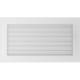 Вентиляционная решетка Белая с задвижкой (17*30) 30BX