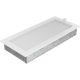 Вентиляционная решетка Белая с задвижкой (17*37) 37BX